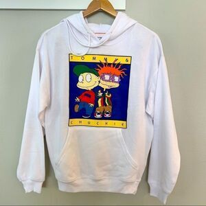 Nickelodeon Tommy & Chuckie white hoodie, UNISEX